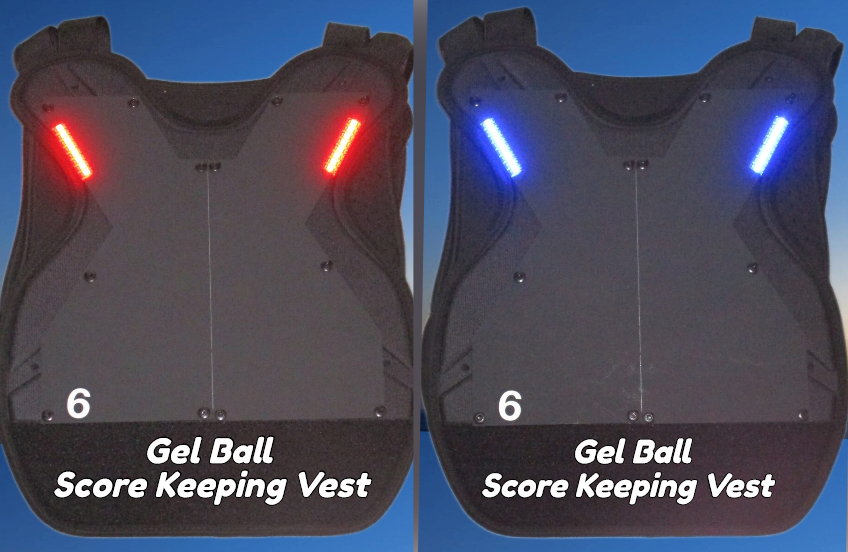 Gel Ball Score Keeping Vests with Real Time Score Keeping